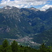 da sinistra : Pizzo Stella (con la nuvoletta) - Cima di Lago - Pizzo Galleggione (a destra)