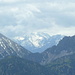 Wir schauen nach SW und bestaunen einige Gletschergebiete der Stubaier Alpen (z.B. Alpeinerferner) 