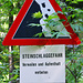 Gefahr in steilen Bergwäldern