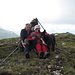 famiglia in cima al Pizzo Cadreigh