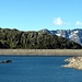 Lago della Sella, dahinter Pizzo di Mezodi, Poncione di Vespero und Il Madone