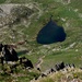 Lago di Val Sambuzza visto dalla cima