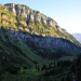 Blick zurück beim Aufstieg zum Spaneggsee