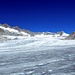 Rückblick auf den Rhonegletscher, im Hintergrund Tällistock