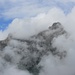 Moiazza, von Wolken eingehüllt