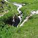 Il torrente nei pressi della Windgaellenhuette si inabissa in una dolina.