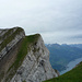 Der markante Schichtkopf am Sichelchamm Nordgrat – in steiler Kletterei (IV) übersteigbar