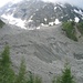 Eh oui... c'est bien le Glacier de Bionassay que l'on voit ici... tout recouvert de cailloux