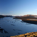 Glänzendes und spiegelndes Wasser, kein Mensch weit und breit, Abendsonne und in der Ferne der Vatnajökull