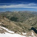 Blick vom Pointe des Sept Lacs zum "Hauptkamm": links Paglia Orba, rechts Monte Cinto