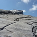 Mächtige Gneisplatten der Aduladecke am Cassinello-NNW-Grat