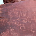 Atlatl Rock - Petroglyphen am Fels.