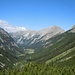 Rückblick vom Hochalmsattel aufs Karwendeltal