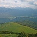 Fast so etwas wie Sonne über dem Karwendel. Im Tal liegt Krün.