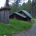 Die Tyroler Hütte beim Abstieg.