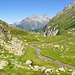 Retourblick von der Müllersmatt auf Gulmen mit Hirtenhütte.