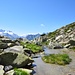 Der Pörtlibach, kurz bevor er steil ins Fellital abbricht.