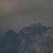 Blick von der Alp Torloch zum Säntis... So ganz ohne Nebel ist er noch nicht!