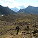 Im tiefsten Punkt des Gratverlaufes befindet sich das noch zu erreichende Col Garin (2872 m)