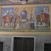 Wandgemälde im Vorhof der Kapelle San Chiaffredo und... 