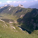 Tiefblick im Aufstieg zum Hundstein