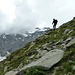 im Abstieg in der Südflanke zur Alp Varuna