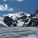 Standort Morteratsch-Gletscher mit Blick zurück