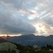 Abendstimmung (Blick von der Windegghütte Richung Melchsee-Frutt). Schönes Wetter kündigt sich an.
