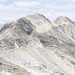 Al centro la Cima senza nome (2821 m), vista dalla Cima di Gana Rossa