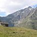 Cascina solitaria all'Alpe di Sceru e la Sud dell'Adula (compresa la Via Malvaglia, cresta WSW)