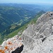 Die Trettach, der formschönste Kletterberg des Allgäus, von oben