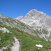 Der Große Krottenkopf dominiert die Hornbachkette