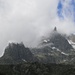 Die Felszacken am Winterstock kämpfen gegen die Wolken.