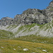 I pascoli in fiore dell'Alp de Confin e la cresta del Pan de Zucher