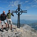 Ich und Martin auf dem Gipfel vom Uri-Rotstock 2928m. 