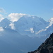 Bernina-Massiv mit Wolken
