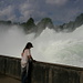 On the "Känzeli"; lots of water coming down the Rhine Falls