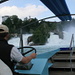 Boat to the center rock in the Rhine Falls