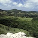 grüne Hügel im Innern von Rodrigues,links M.Malartic