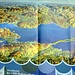 Karte der SBB-Bodenseeschifffahrt: Strecke Lindau - Pfänder - Bregenz rot markiert; gelb die Fahrt mit dem Schiff