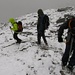 Aufbruch am vierten Tag zur Eisausbildung auf dem Rhonegletscher