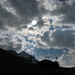 nuvole incombono: siamo alla bergstation al Languard m.2326 e sullo sfondo il piz Languard