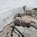 15 m Kletterei ohne Seilsicherung zu Beginn