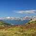 Blick über den Vinschgau zu den Ortler Alpen