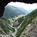 Blick aus dem Tunnel ins Lechtal, schee war's!