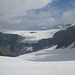 Blick auf den Gepatschferner mit etlichen Ötztaler Alpen - Dahmannspitze? Fluchtkogel? (Links neben dem Foto liegt irgendwo die Weißseespitze, jedoch verdeckt von Schmied & Co.)