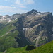 Augstenberg: Blick auf die Fortsetzung unserer Tour: Pfälzerhütte / Naafkopf.
