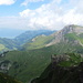Im Aufsteig zum Naafkopf: Augstenberg und Valünatal.