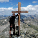 Matthias am Gipfelkreuz