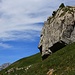 Der Tüfelsstein (1964m) auf dem Rugghubelhüttenweg dem ich zunächst bis auf etwa 2100m folgte.